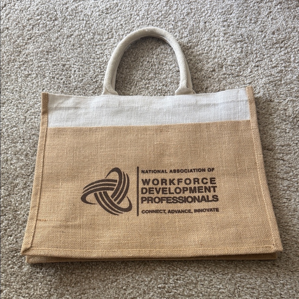 Woven Canvas Tote Beach Bag with Logo